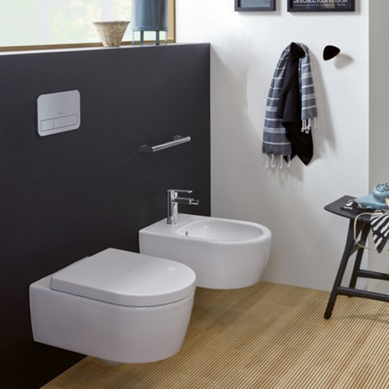 VilleroyBoch ViConnect Клавиша смыва 253*10*145, цвет-хром матовый