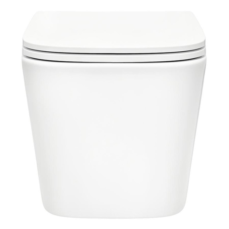 TECEspring S Комплект: Унитаз подвесной Regular, безободковая чаша со смывом Tornado flush, сиденье Slim с микролифтом и быстрым снятием, белый глянец
