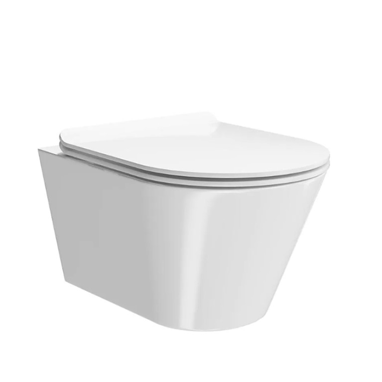 Kerama Marazzi Унитаз PLAZA Modern подвесной безободковый, белый глянцевый (НЕДОСТУПНО к заказу, нов. арт. KMPMWc53GWh2)