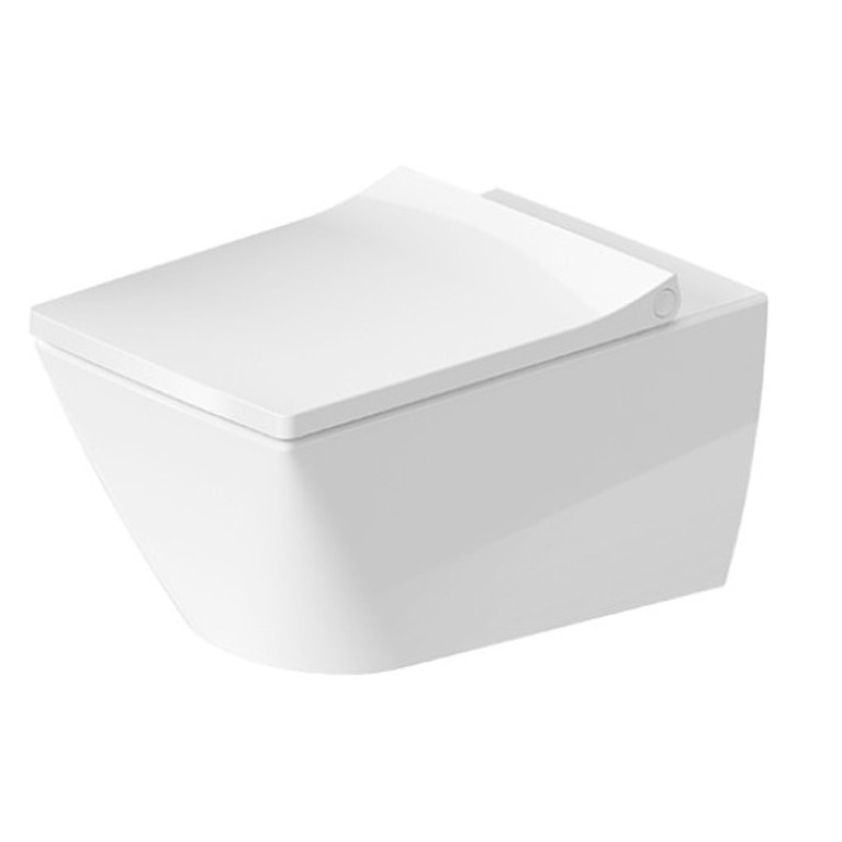 Duravit Viu Унитаз подвесной 370x570мм, rimless, вкл. крепление Durafix,  с покрытием WG, цвет: белый