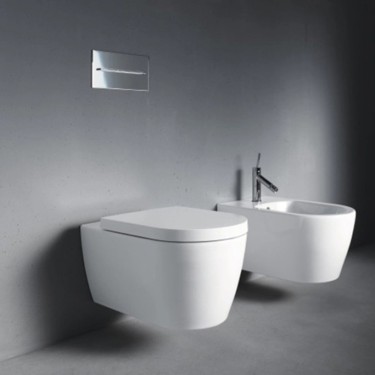 Duravit Me by Starck Унитаз подвесной Rimless 570х370 мм,  с креплениями, вкл. крепление Durafix,с покрытием WonderGliss цвет белый матовый