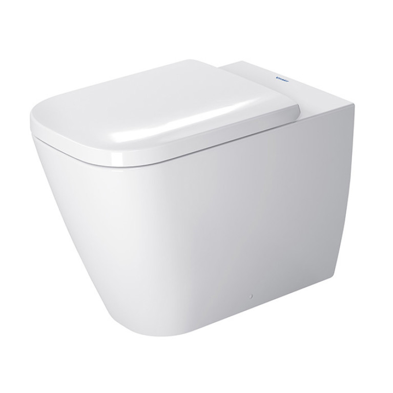 DURAVIT HAPPY D.2 Унитаз напольный 570х365 мм., пристенный вариант, для независимого подключения воды, включая крепление, HygieneGlaze, цвет белый