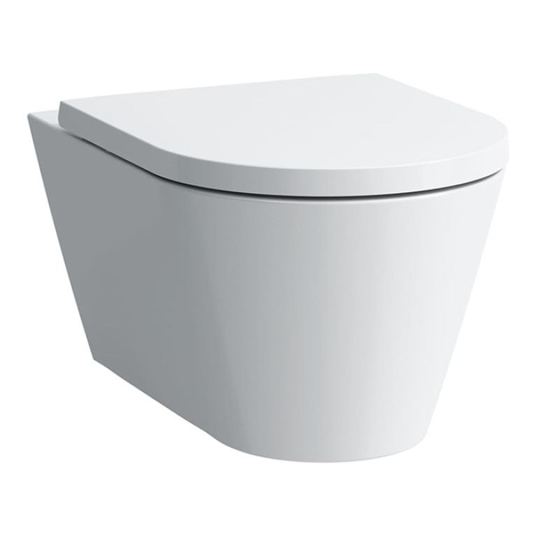 LAUFEN KARTELL Унитаз подвесной 545х370х430 мм., безободковый смыв Rimless, цвет белый