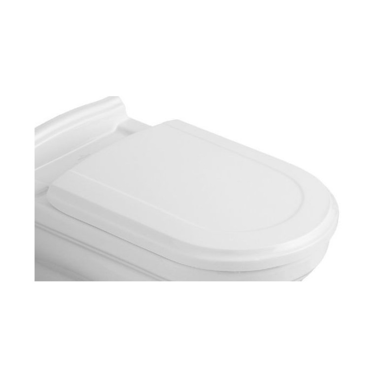 VilleroyBoch Hommage Сиденье с крышкой для унитаза, с SoftClose, цвет: белый / петли: нержавеющая сталь