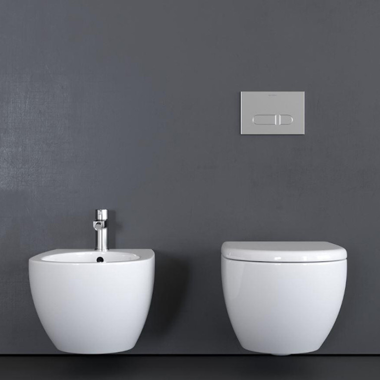 Duravit Architec Унитаз подвесной безободковый, с вертикальным смывом, вкл. крепление Durafix 365 x 575 мм
