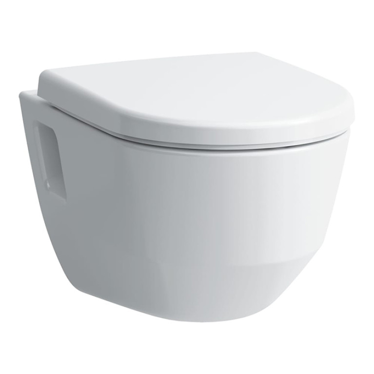 LAUFEN PRO NEW Унитаз подвесной 530х360х340 мм., безободковый, углублениями для креплений,, цвет белый