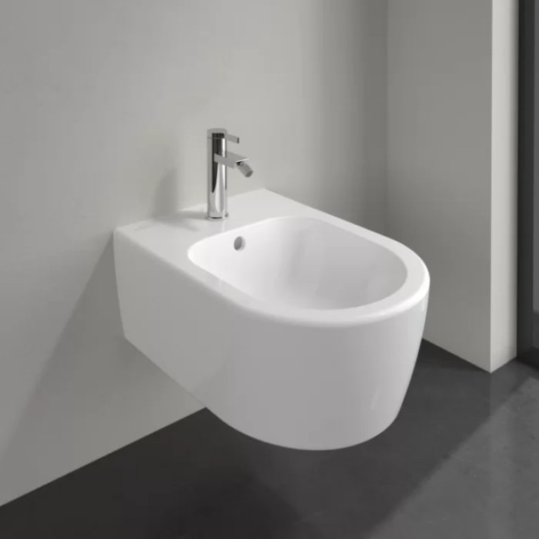 VilleroyBoch Avento Биде подвесное 370*530*395, с 1 отв. под смеситель, цвет альпийский белый