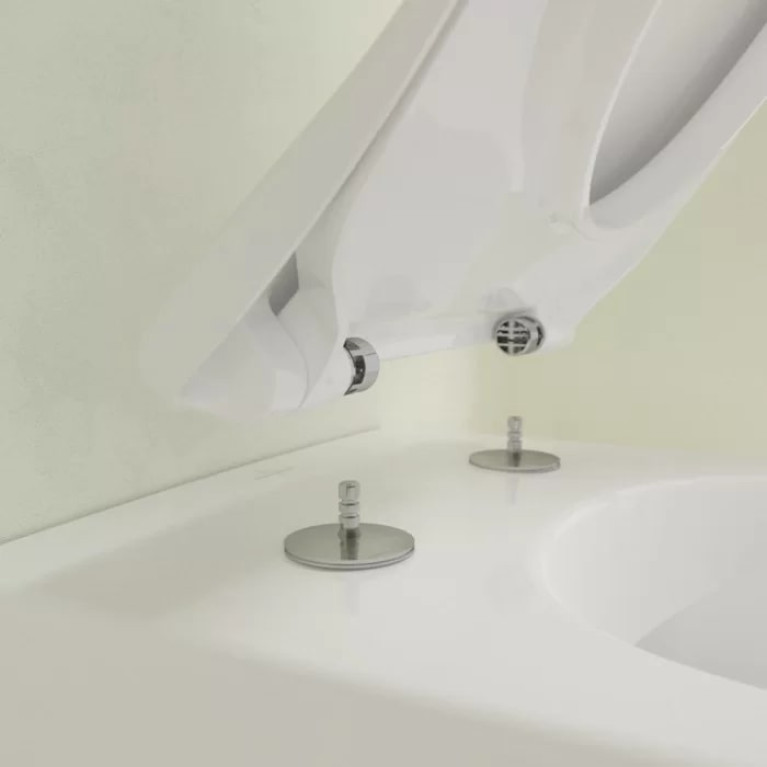 VilleroyBoch Subway 2.0 Унитаз подвесной 370*560*365, безободковый, в комплекте сиденье SlimSeat, микролифт, цвет альпийский белый