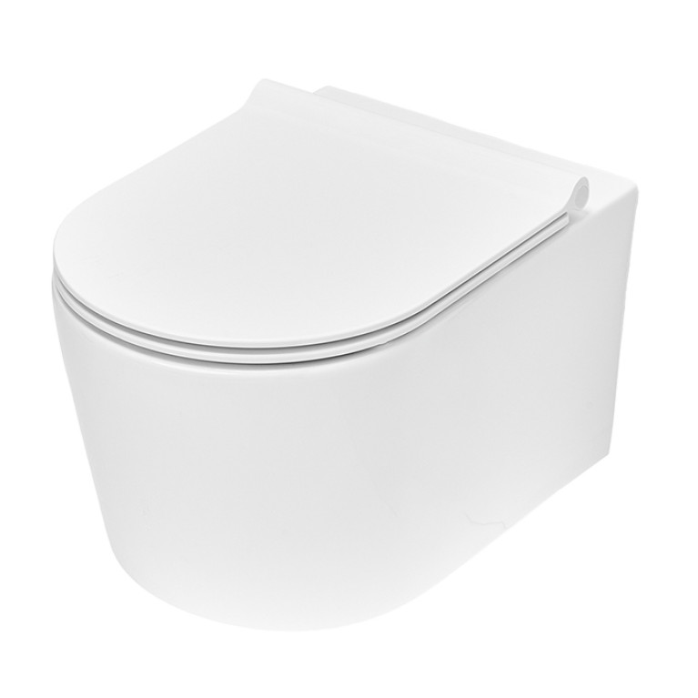 TECEspring Pro Комплект: Унитаз подвесной 530х360х336, смыв Tornado flush, сиденье Slim с микролифт и быстрым снятием, крепл. Smart fix, белый глянец