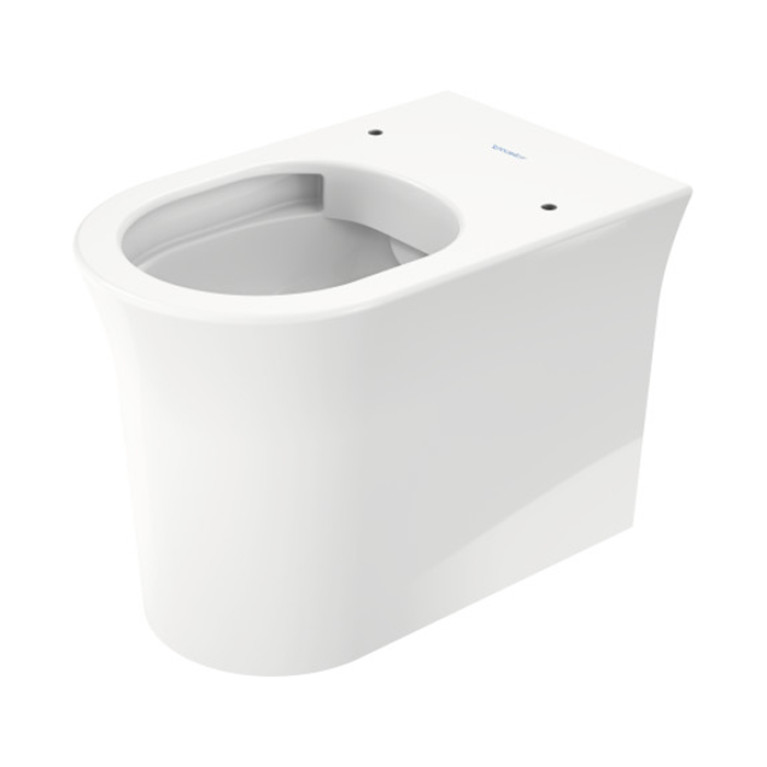 Duravit White Tulip Унитаз напольный 370х580х420 мм, безободковый, слив в стену, HygieneGlaze, цвет: белый