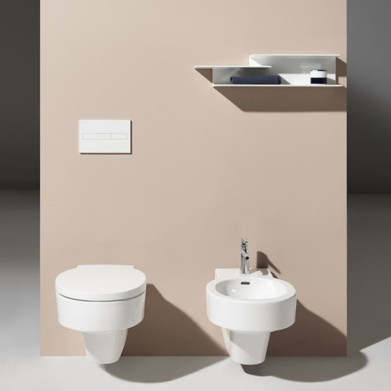 Laufen VAL Унитаз подвесной 530x390x360мм, безободковый, с покр. LLC, цвет: белый