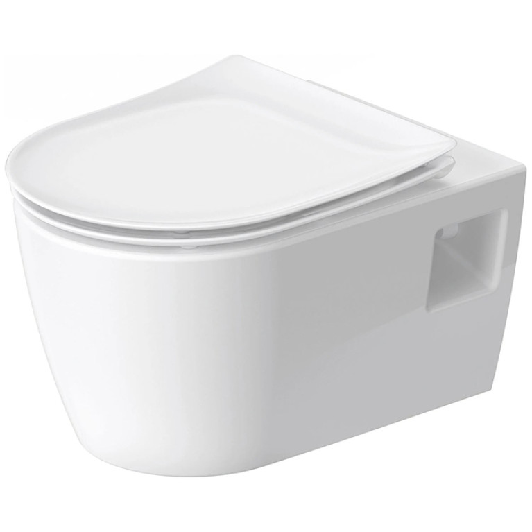 Duravit Soleil by Starck Унитаз подвесной 370х540мм, безободковый, с открытым креплением, Wei&szlig; Hochglanz, HyG,цвет белый