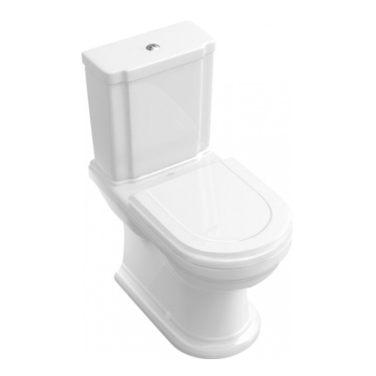 VilleroyBoch Hommage Унитаз моноблок  370*725*390, крепеж в комплекте, CeramicPlus, цвет: белый