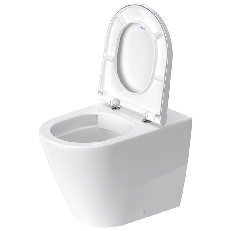 Duravit D-Neo Унитаз напольный 370х580х400 мм, безободковый, слив в стену, цвет: белый (Спец.цена из наличия)