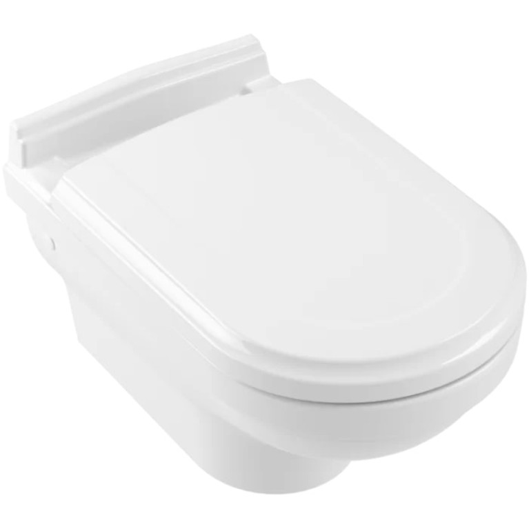 VilleroyBoch Hommage Унитаз подвесной 370*600*345, покрытие CeramicPlus, цвет альпийский белый