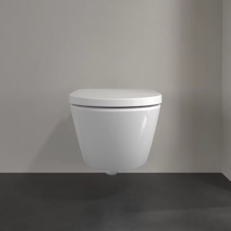 VilleroyBoch Subway 3.0 Унитаз подвесной, безободковый, смыв Tornado, сиденье в комплекте SoftClosing, цвет альпийский белый