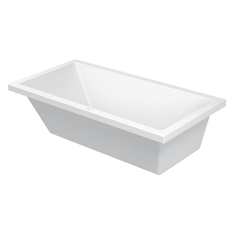 Duravit Starck Ванна прямоугольная встраиваемая или с панелями 1800x900 мм с наклоном для спины, с переливом Цвет: белый