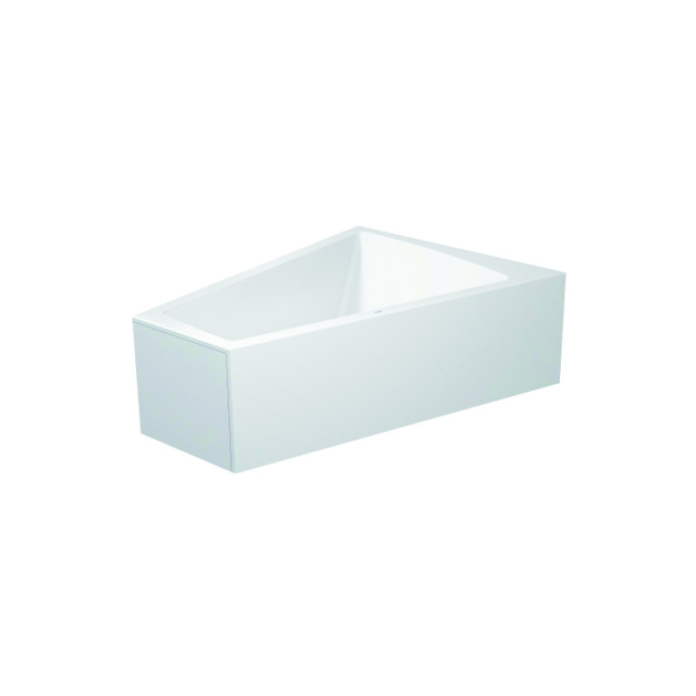 Duravit Ванна Paiova 170x130 угол справа. с акриловой панелью и ножками цв.белый