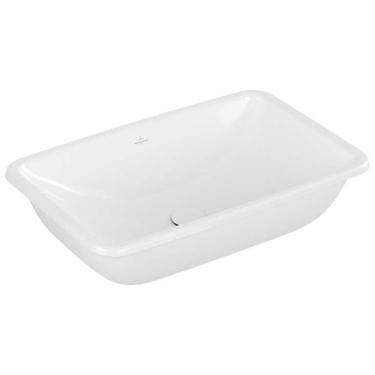 VilleroyBoch LoopFriends Раковина встр. под столешницу 615*380*180, с переливом, цвет альпийский белый