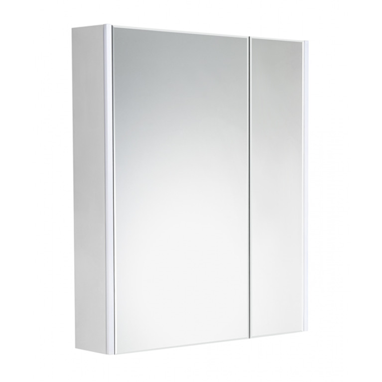 Roca RONDA Зеркальный шкаф 600x145x780 мм, с LED-подсветкой сверху, розеткой и выключателем-кнопкой с диммером, белый матовый (ZRU9303007)