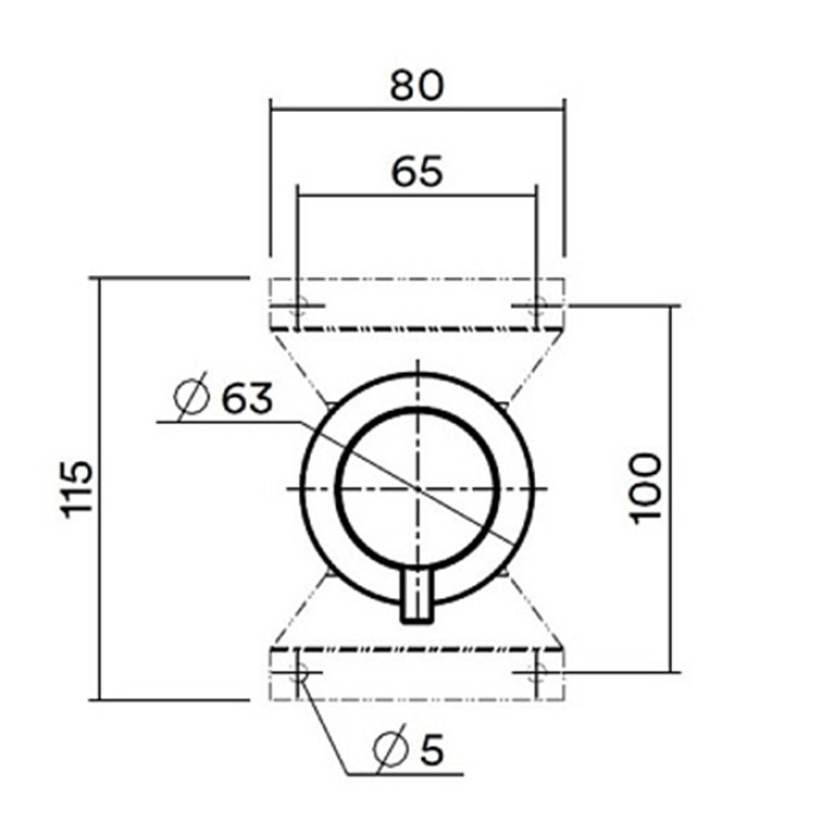 QuadroDesign SOURCE/OTTAVO IN044AS Встраиваемая часть переключателя из стены на 2 потребителя, цвет Brushed Stainless Steel