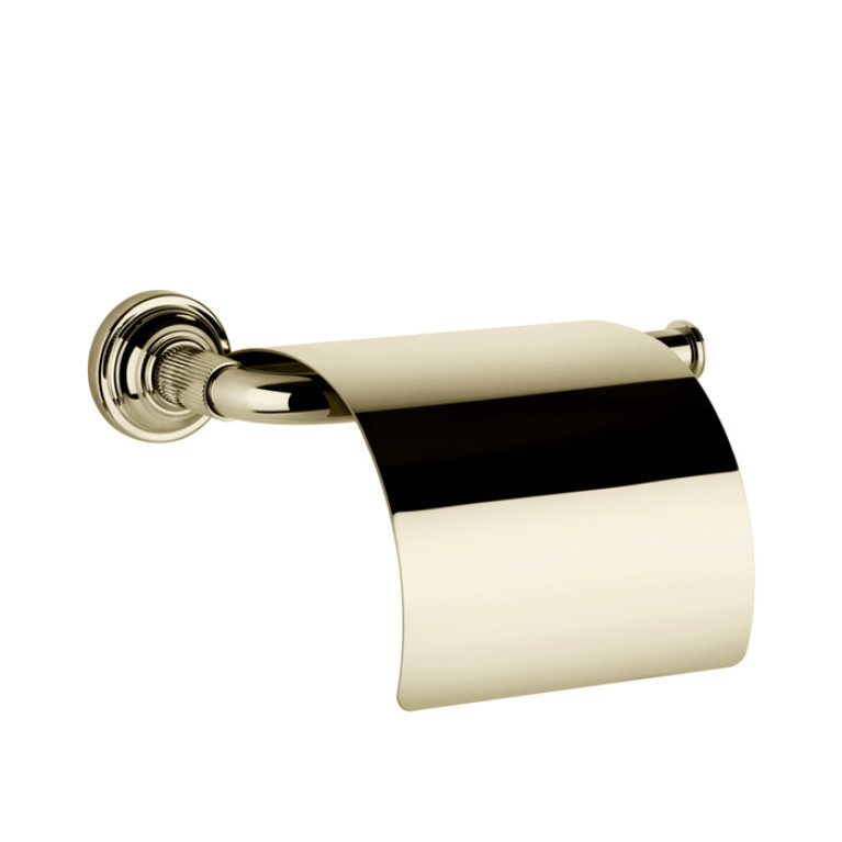 GESSI VENTI20 Держатель туалетной бумаги, с крышкой, цвет Brass PVD
