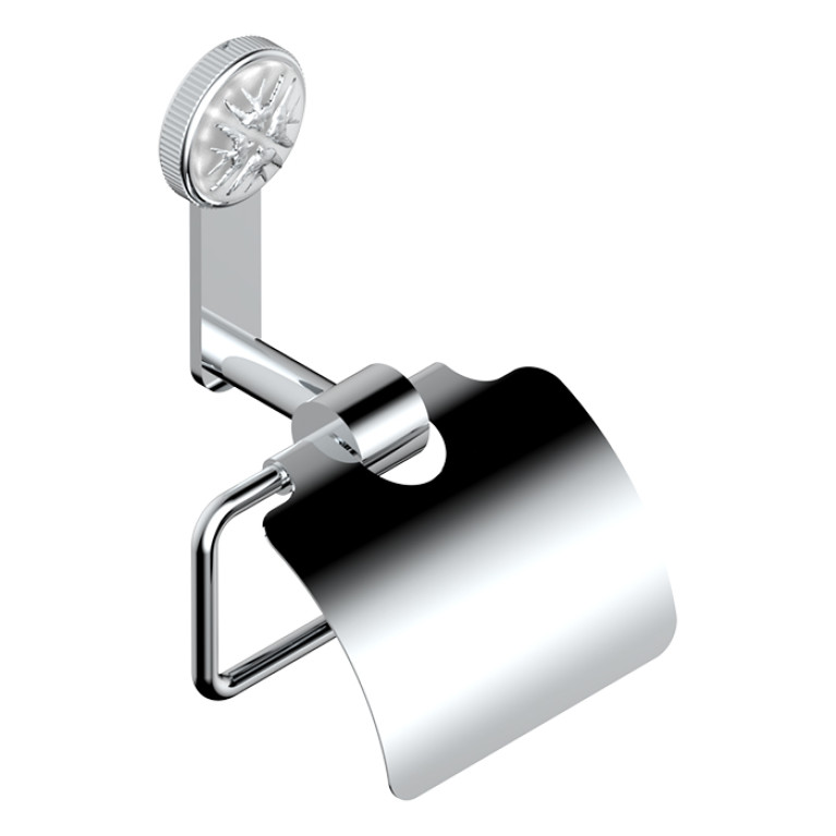 THG HIRONDELLES PLATINUM STAMPED Держатель туалетной бумаги, цвет хром