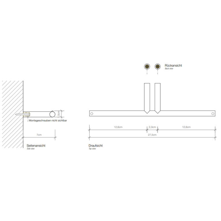 Decor Walther Mikado TPH2 Держатель туалетной бумаги, подвесной, цвет: розовое золото