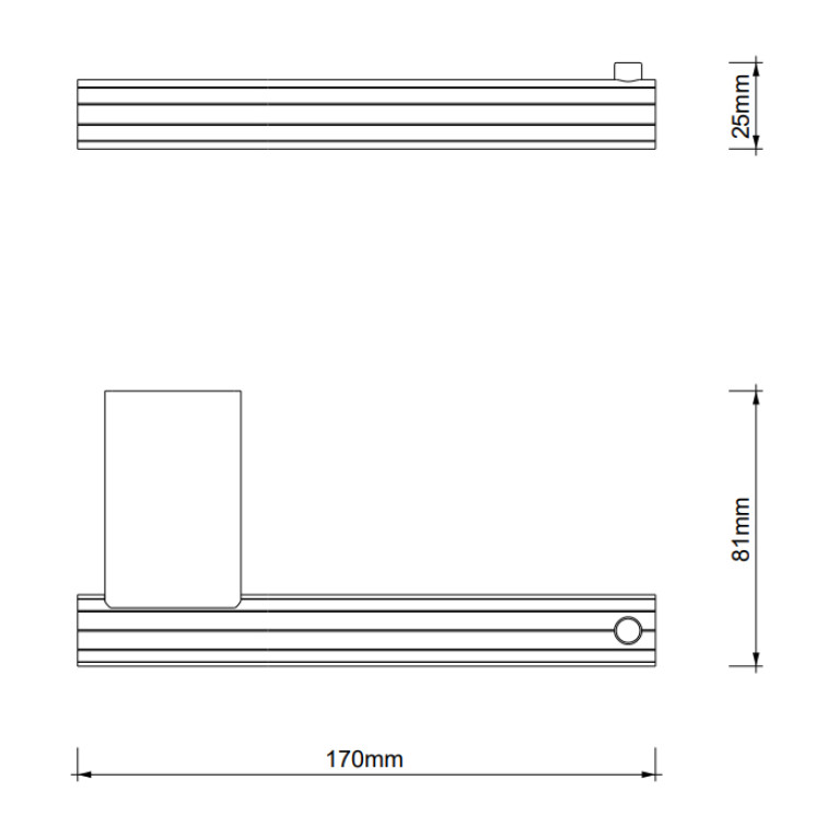 Decor Walther OF.LINE TPH Держатель для туалетной бумаги, цвет: Mocca