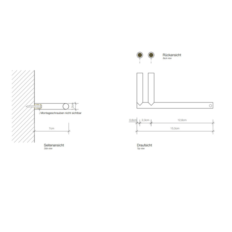 Decor Walther Mikado TPH1 Держатель туалетной бумаги, подвесной, цвет: розовое золото