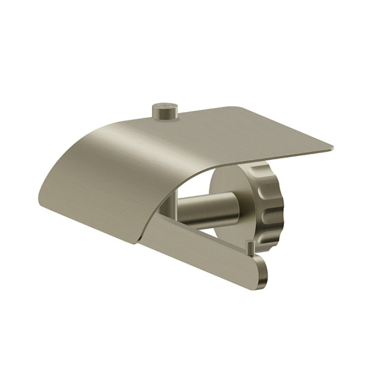 Newform Ionika accessori Держатель для т/б с крышкой, правый , цвет: PVD brushed pale gold