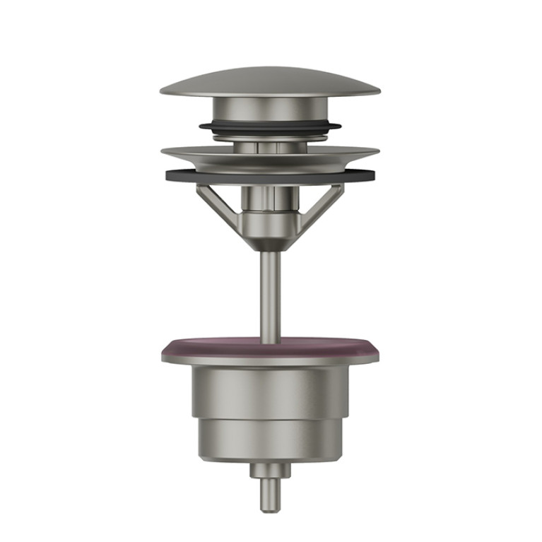 Newform  Донный клапан  клик-клак 11/4,  Н min 5 - max 65 мм, цвет: titanium satin