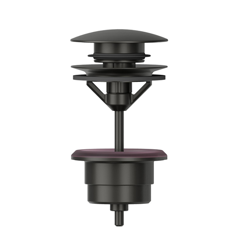 Newform  Донный клапан  клик-клак 11/4,  Н min 5 - max 65 мм, цвет: carbon satin