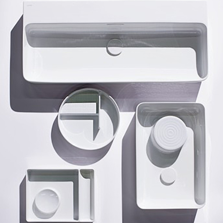 LAUFEN Донный клапан для раковины Living square SaphirKeramik, цвет белый