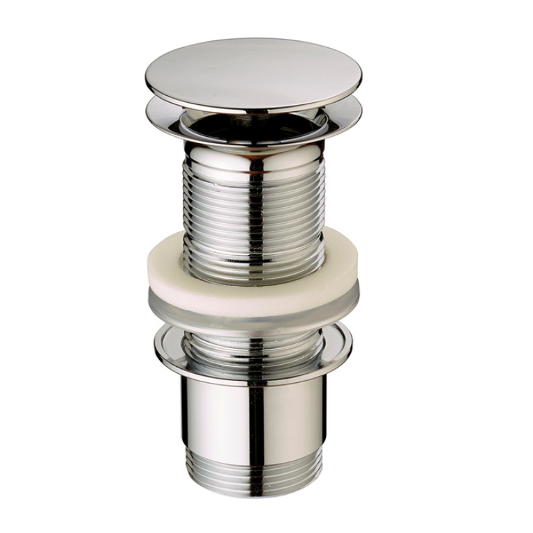 CISAL Донный клапан 11/4 для раковин без перелива, цвет Brushed Nickel