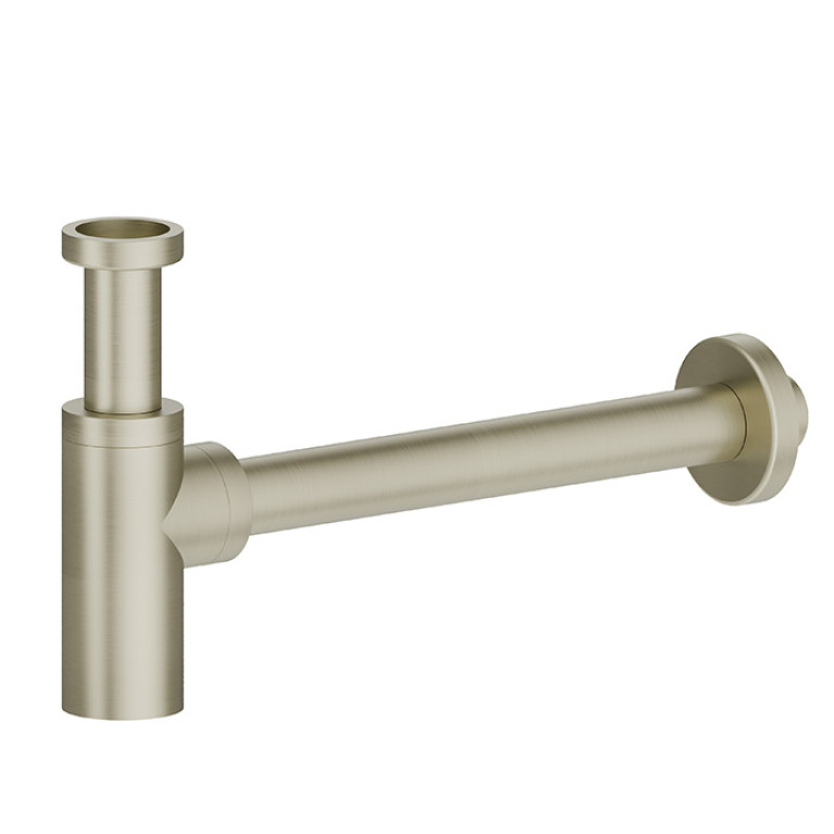 Newform X-Steel 316 Сифон для раковины под донный клапан, L=300 мм цвет: PVD Brushed pale gold