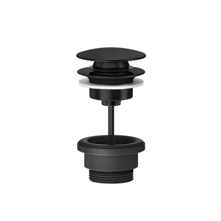 GESSI 316 Донный клапан нажимной &ldquo;StopGo&rdquo;, для раковин без перелива, цвет Black Metal Brushed PVD