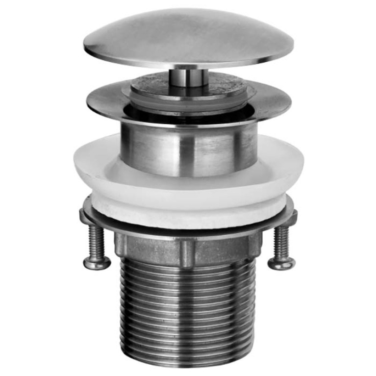 Bossini Inox Автоматический донный клапан из нержавеющей стали  11/4, цвет: глянцевая сталь