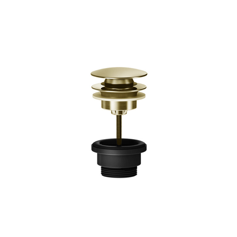 GESSI 316 Донный клапан нажимной &ldquo;StopGo&rdquo;, для раковин без перелива, цвет Brushed Brass PVD
