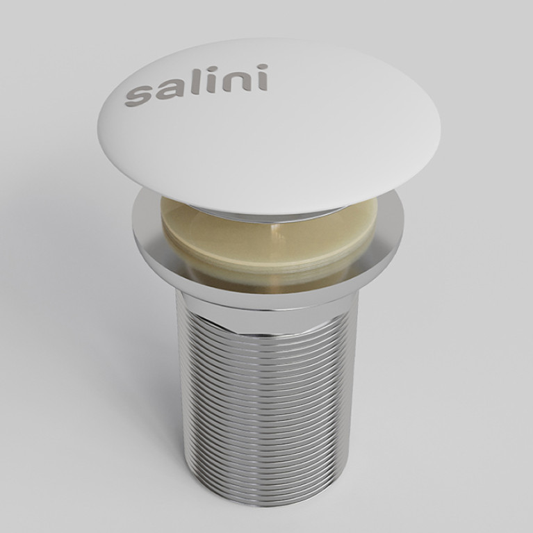 Salini Донный клапан  для раковины D501UpDown для моделей Callista 101-108/Gloria 301-311/Ottavia, S-Stone,  цвет: белый матовый