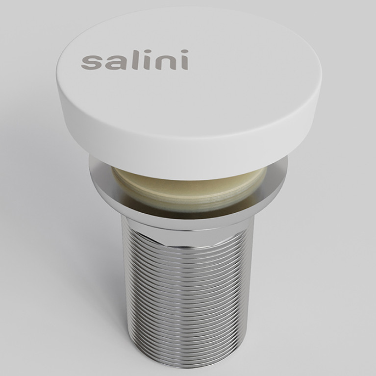 Salini Донный клапан для раковины  D504 UpDownдля Alda/Marea/Luce, S-Sence, цвет: белый глянцевый