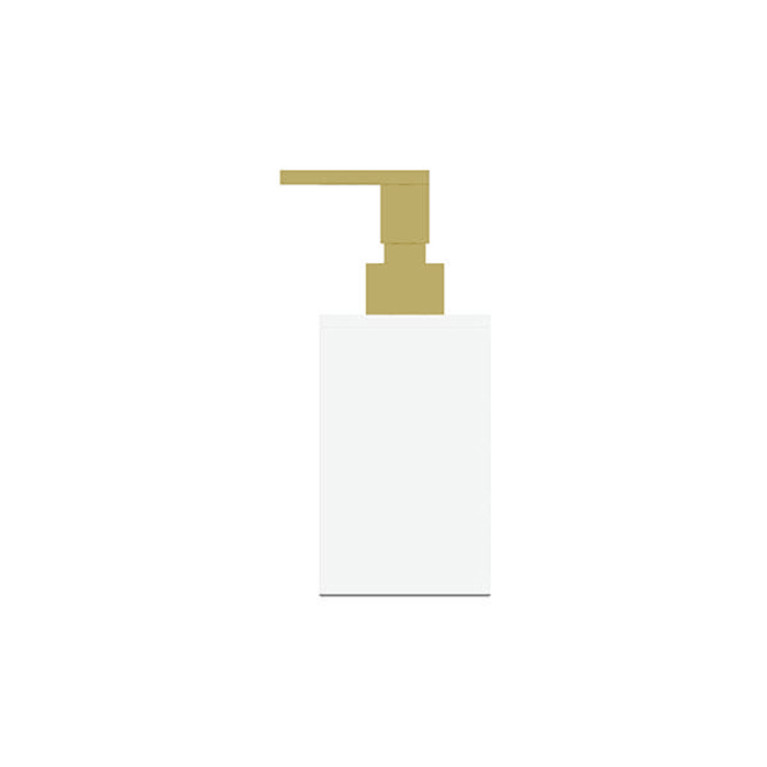 Bertocci Fly Дозатор из композита, цвет белый матовый/Soft Gold (акция из наличия)