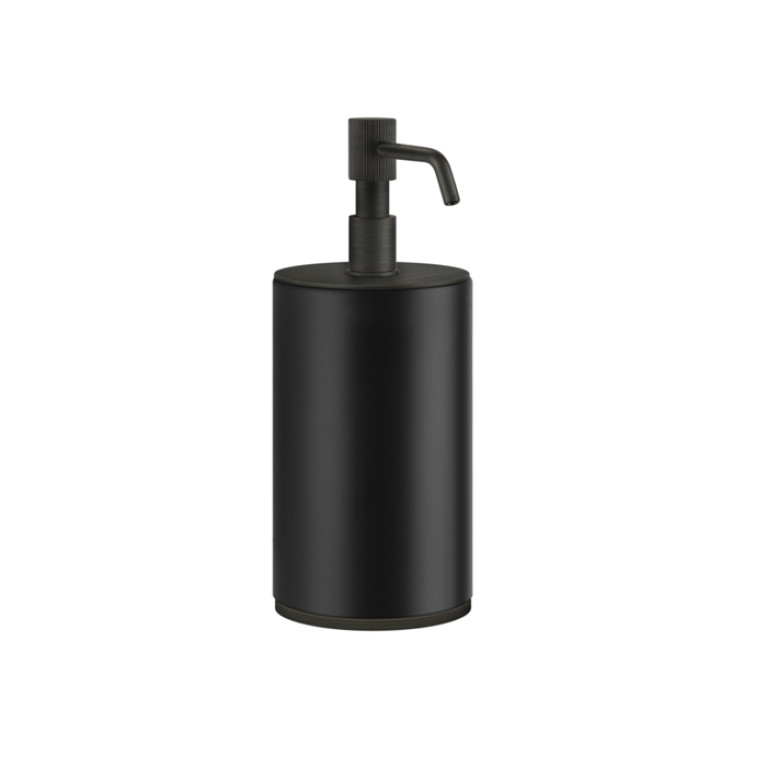 GESSI VENTI20 Дозатор для жидкого мыла настольный, цвет черный, фурнитура Aged Bronze