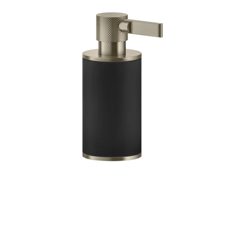 GESSI INCISO Дозатор для жидкого мыла настольный, цвет: черный/finox