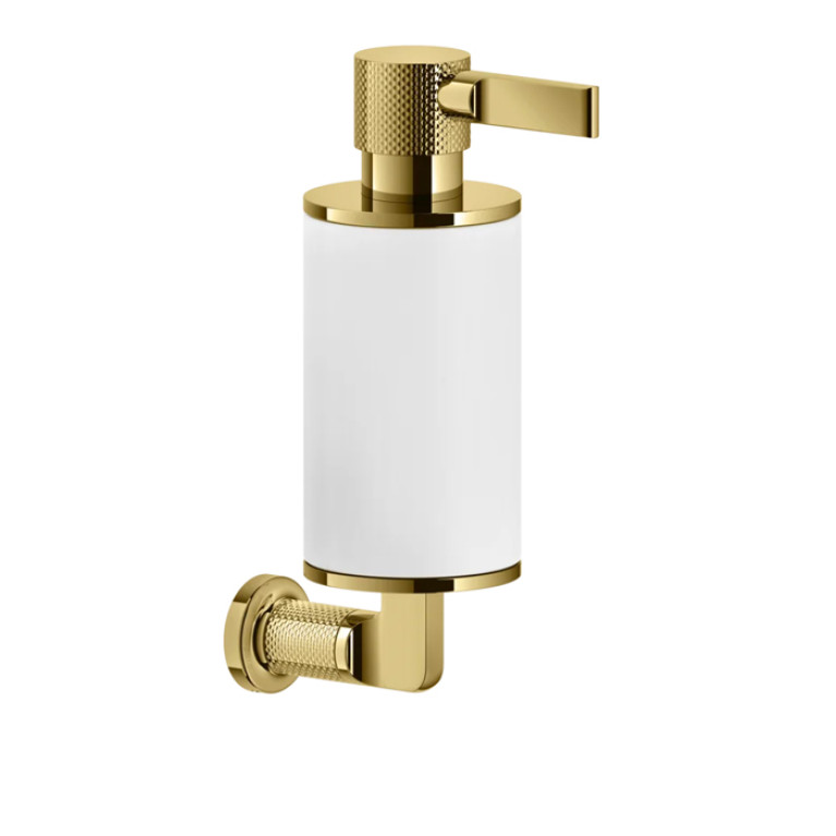 GESSI INCISO Дозатор для жидкого мыла настенный, цвет: белый/золото