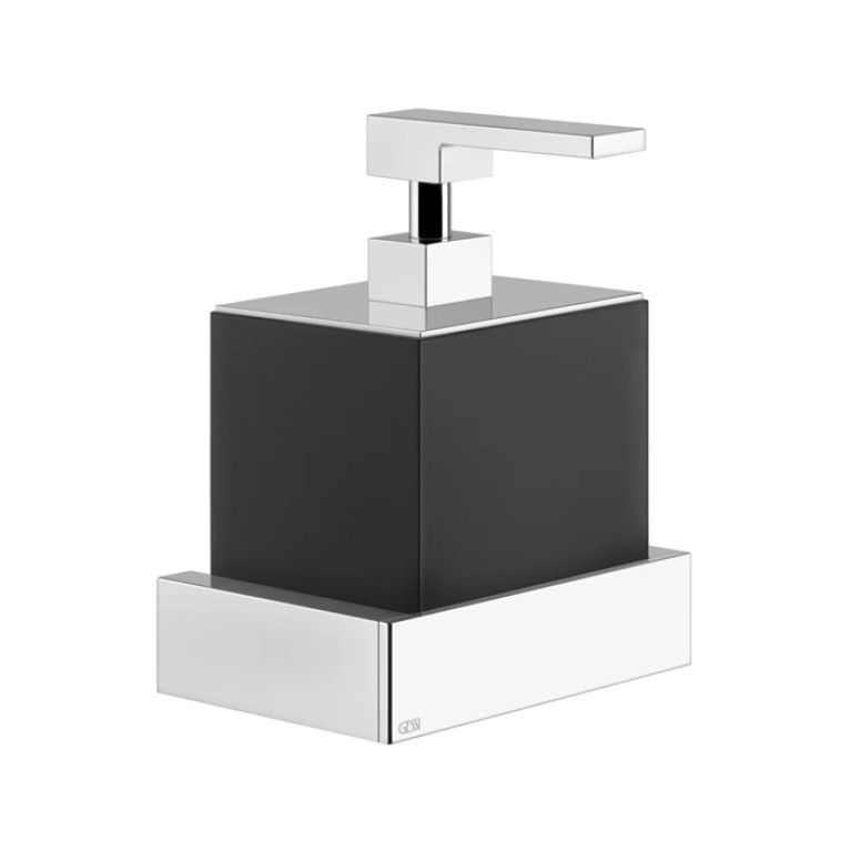 Gessi Rettangolo Дозатор для жидкого мыла подвесной, цвет: хром/черный