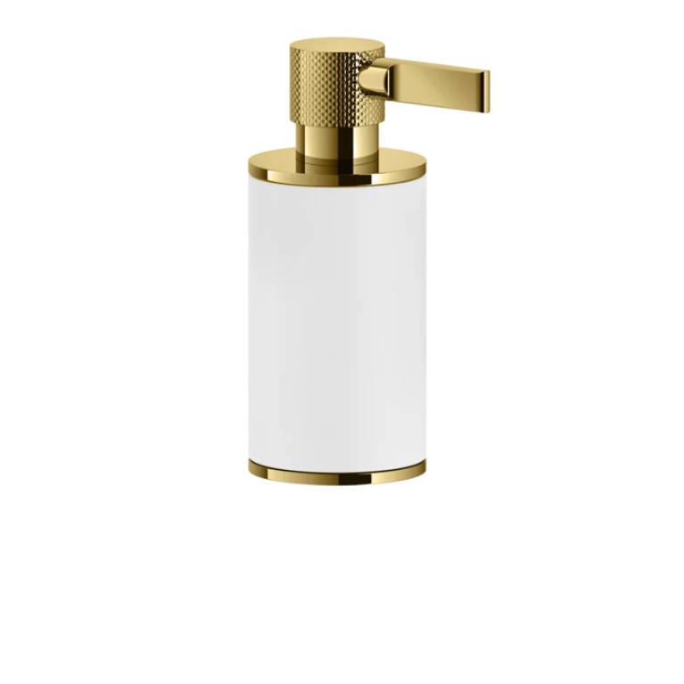 GESSI INCISO Дозатор для жидкого мыла настольный, цвет: белый/золото