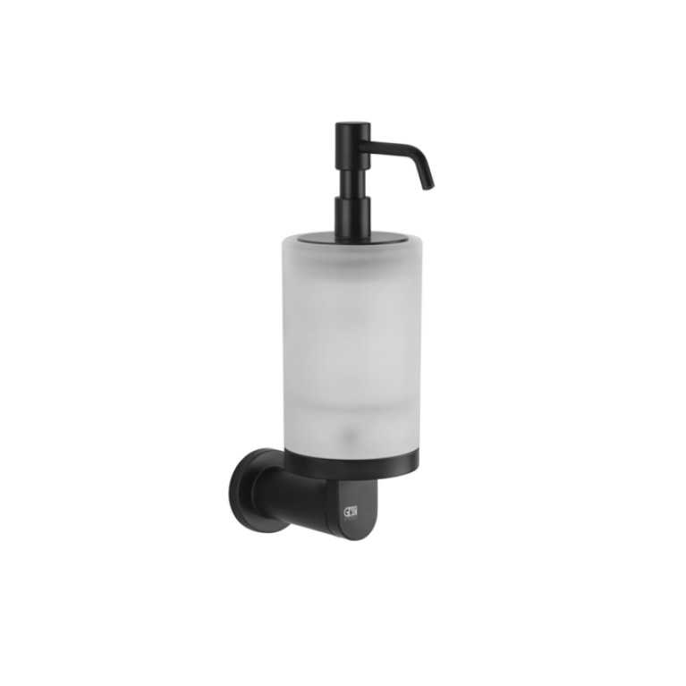 Gessi Emporio accessories Дозатор для жидкого мыла настенный, сатинированное стекло, цвет: Black XL