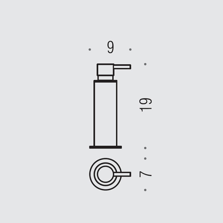 Colombo Plus/Mini Дозатор для жидкого мыла настольный, металлический, цвет: PVD нержавеющая сталь