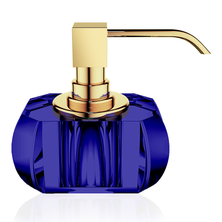 Decor Walther KR SSP дозатор для мыла, цвет: Capri Blue / Золото